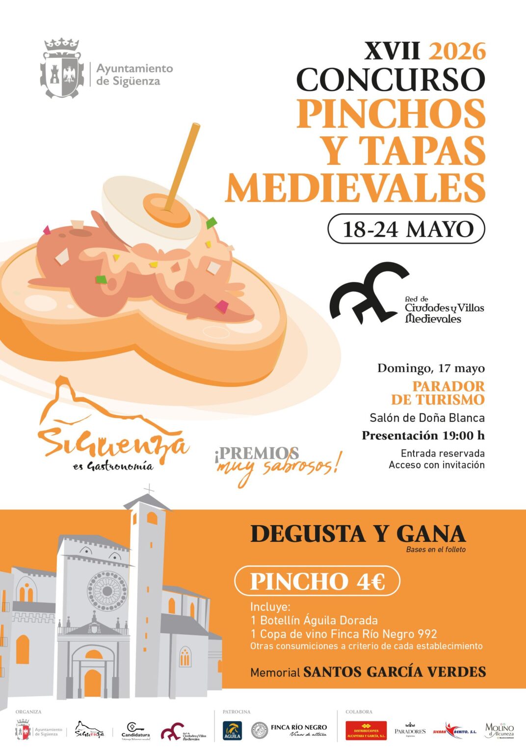Sigüenza: Sabores de Historia en el XVII Concurso de Pinchos Memorial Santos García Verdes